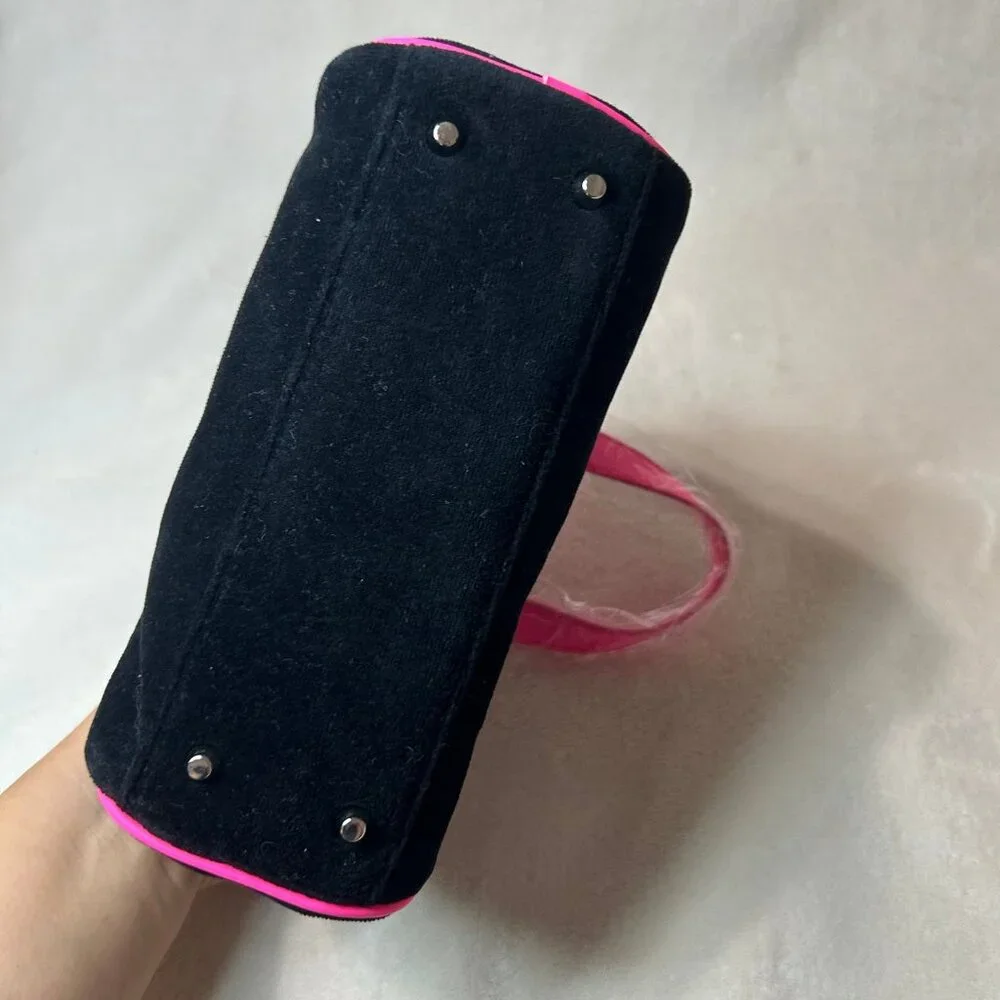 black & neon pink hot bimbo y2k bratz x dollskill purse new never used, but flaw - Picture 8 of 12